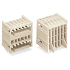 WAGO ELETTRONICA - Connettore maschio THT due piani.Pin a saldare 1,0 x 1,0 mm.angolato.grigio chiaro 734-406/001-000