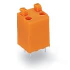 WAGO ELETTRONICA - Morsetto per circuito stampato.pulsante.1,5 mm².arancione