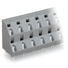 WAGO ELETTRONICA - Morsetto per circuito stampato a due piani.2,5 mm².Passo pin 10 mm.grigio