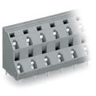 WAGO ELETTRONICA - Morsetto per circuito stampato a due piani.2,5 mm².Passo pin 10 mm.grigio