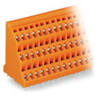 WAGO ELETTRONICA - Morsetto per circuito stampato a tre piani.2,5 mm².Passo pin 5,08 mm.arancione