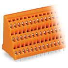 WAGO ELETTRONICA - Morsetto per circuito stampato a tre piani.2,5 mm².Passo pin 5,08 mm.arancione 737-412