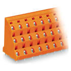 WAGO ELETTRONICA - Morsetto per circuito stampato a tre piani.2,5 mm².Passo pin 10,16 mm.arancione