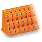 WAGO ELETTRONICA - Morsetto per circuito stampato a tre piani.2,5 mm².Passo pin 10,16 mm.arancione