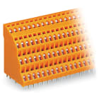 WAGO ELETTRONICA - Morsetto per circuito stampato a quattro piani.2,5 mm².Passo pin 5,08 mm.arancione