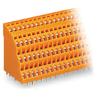 WAGO ELETTRONICA - Morsetto per circuito stampato a quattro piani.2,5 mm².Passo pin 5,08 mm.arancione