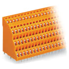 WAGO ELETTRONICA - Morsetto per circuito stampato a quattro piani.2,5 mm².Passo pin 5,08 mm.arancione