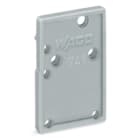 WAGO ELETTRONICA - Piastra terminale.tipo fissaggio a scatto.spessore 1,5 mm.grigio