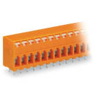WAGO ELETTRONICA - Morsetto per circuito stampato.pulsante.2,5 mm².arancione