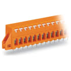 WAGO ELETTRONICA - Morsetto per circuito stampato.pulsante.2,5 mm².arancione