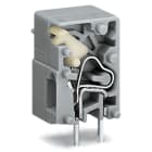 WAGO ELETTRONICA - Morsetto per circuito stampato sovrapponibile.pulsante.2,5 mm².grigio 741-903
