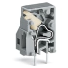 WAGO ELETTRONICA - Morsetto per circuito stampato sovrapponibile.pulsante.2,5 mm².grigio 741-905