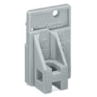 WAGO ELETTRONICA - Piastra terminale.tipo fissaggio a scatto.spessore 1,5 mm.grigio 741-906