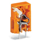 WAGO ELETTRONICA - Morsetto per circuito stampato sovrapponibile.pulsante.2,5 mm².arancione