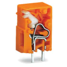 WAGO ELETTRONICA - Morsetto per circuito stampato sovrapponibile.pulsante.2,5 mm².arancione