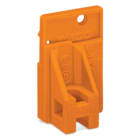 WAGO ELETTRONICA - Piastra terminale.tipo fissaggio a scatto.spessore 1,5 mm.arancione 741-916