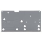 WAGO ELETTRONICA - Piastra terminale.tipo fissaggio a scatto.spessore 1,5 mm.grigio