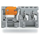 WAGO ELETTRONICA - Morsetto per circuito stampato per 2 conduttori sovrapponibile.con sezionatore a coltello.2,5 mm².grigio