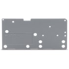 WAGO ELETTRONICA - Piastra terminale.tipo fissaggio a scatto.spessore 1,5 mm.grigio