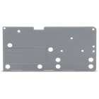WAGO ELETTRONICA - Piastra terminale.tipo fissaggio a scatto.spessore 1,5 mm.grigio