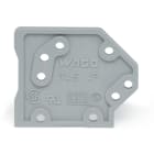 WAGO ELETTRONICA - Piastra terminale.spessore 1,5 mm.tipo fissaggio a scatto.grigio