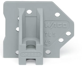 WAGO ELETTRONICA - Piastra terminale.con flangia.grigio