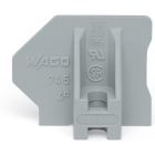 WAGO ELETTRONICA - Piastra terminale.con flangia.grigio