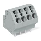 WAGO ELETTRONICA - Morsetto per circuito stampato.4 mm².Passo pin 5 mm.grigio 745-3104