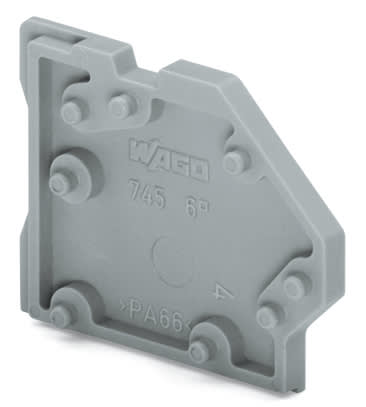 WAGO ELETTRONICA - Elemento cieco.per ampliare il passo.spessore 2,5 mm.grigio 745-338