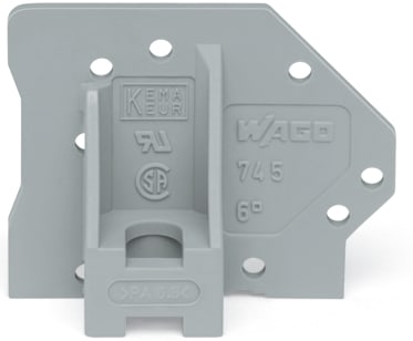 WAGO ELETTRONICA - Piastra terminale.con flangia.grigio