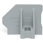 WAGO ELETTRONICA - Piastra terminale.con flangia.grigio