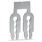 WAGO ELETTRONICA - Ponticello.2 poli.non rivestito.argento-colorato