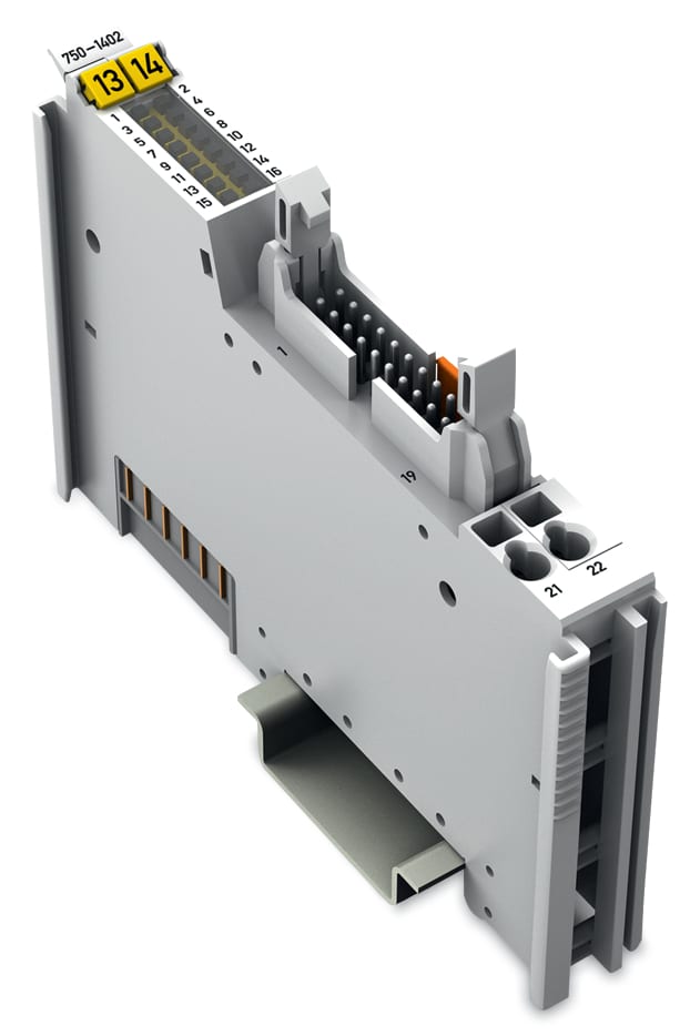WAGO ELETTRONICA - Ingresso digitale a 16 canali.24 V DC.3 ms.grigio chiaro