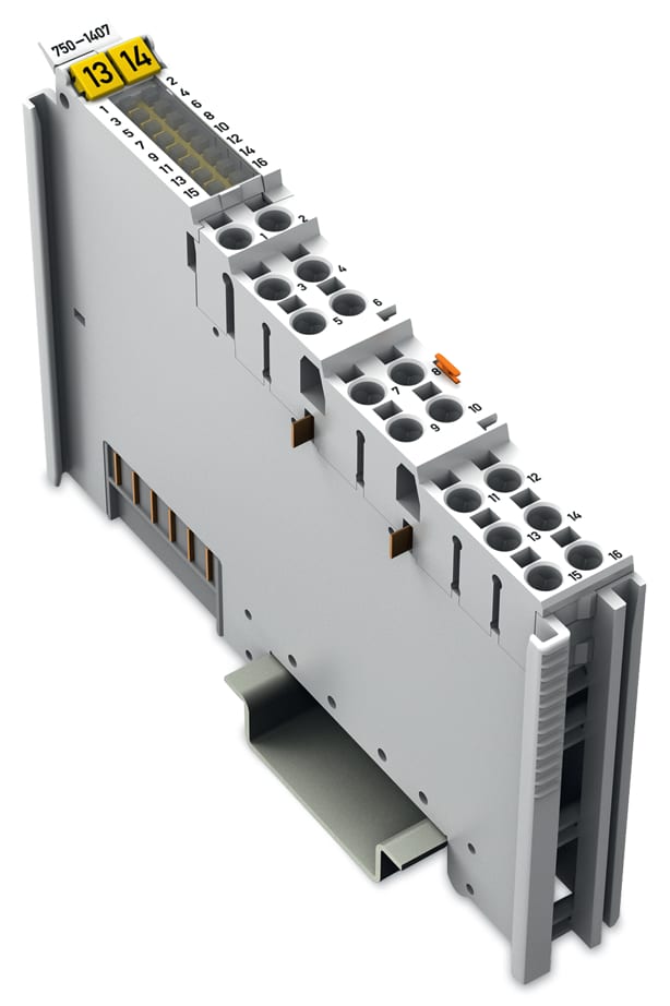 WAGO ELETTRONICA - Ingresso digitale a 16 canali.24 V DC.3 ms.grigio chiaro