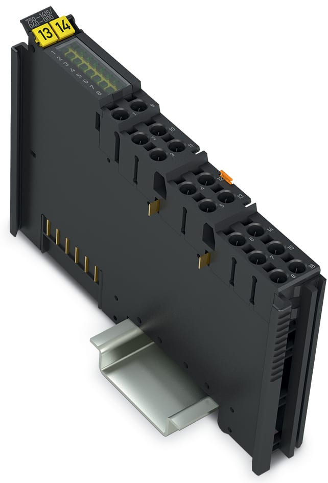 WAGO ELETTRONICA - Ingresso digitale a 8 canali.24 V DC.3 ms.grigio scuro