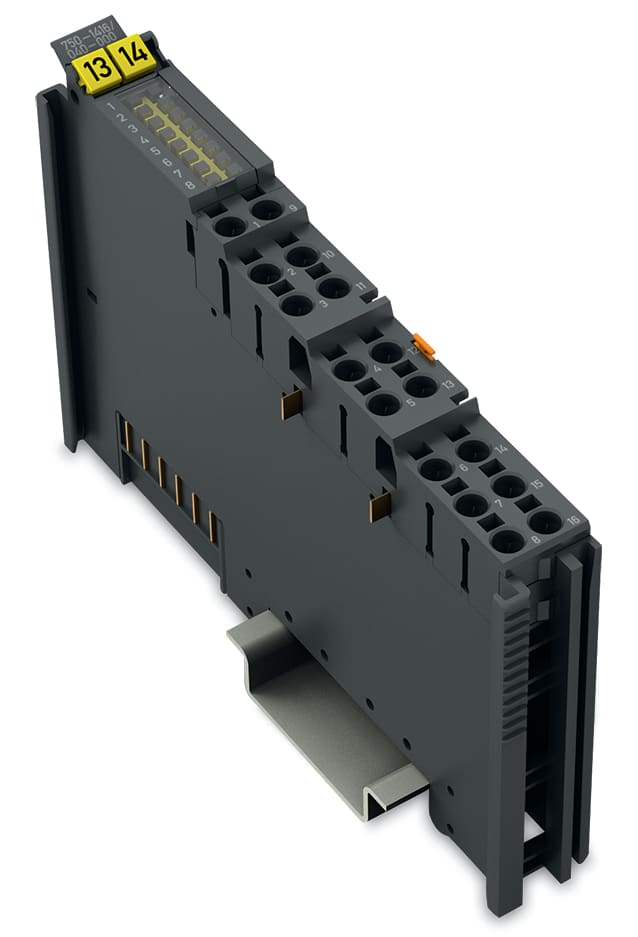 WAGO ELETTRONICA - Ingresso digitale a 8 canali.24 V DC.0,2 ms.grigio scuro