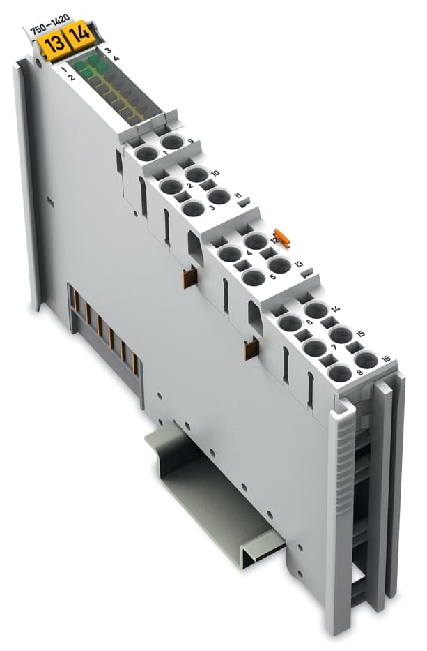 WAGO ELETTRONICA - Ingresso digitale a 4 canali.24 V DC.3 ms 750-1420