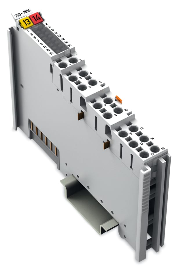 WAGO ELETTRONICA - Ingresso/uscita digitale a 8 canali.24 V DC.0,5 A.grigio chiaro