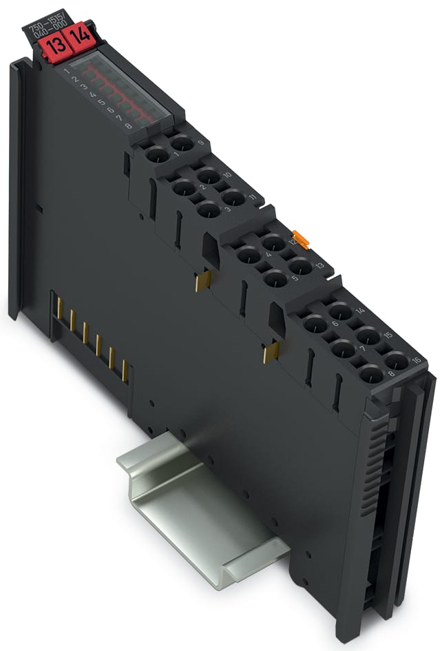 WAGO ELETTRONICA - Uscita digitale a 8 canali.24 V DC.0,5 A.grigio scuro