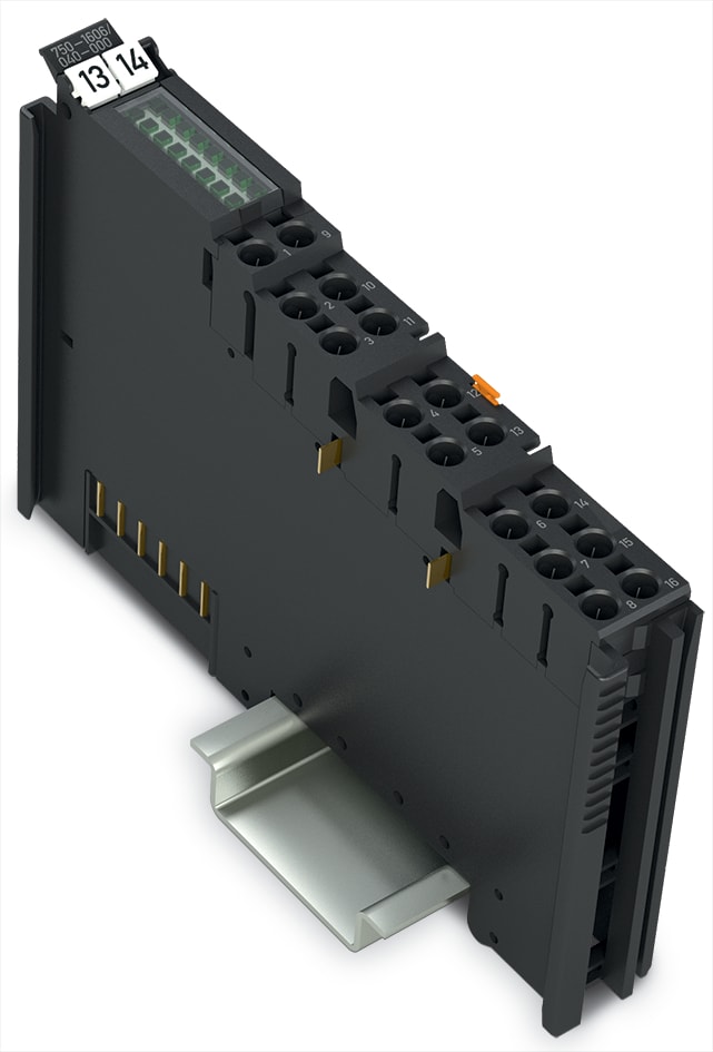 WAGO ELETTRONICA - Distribuzione del potenziale.16 vie, 0 V.Estrema.grigio scuro 750-1606/040-000