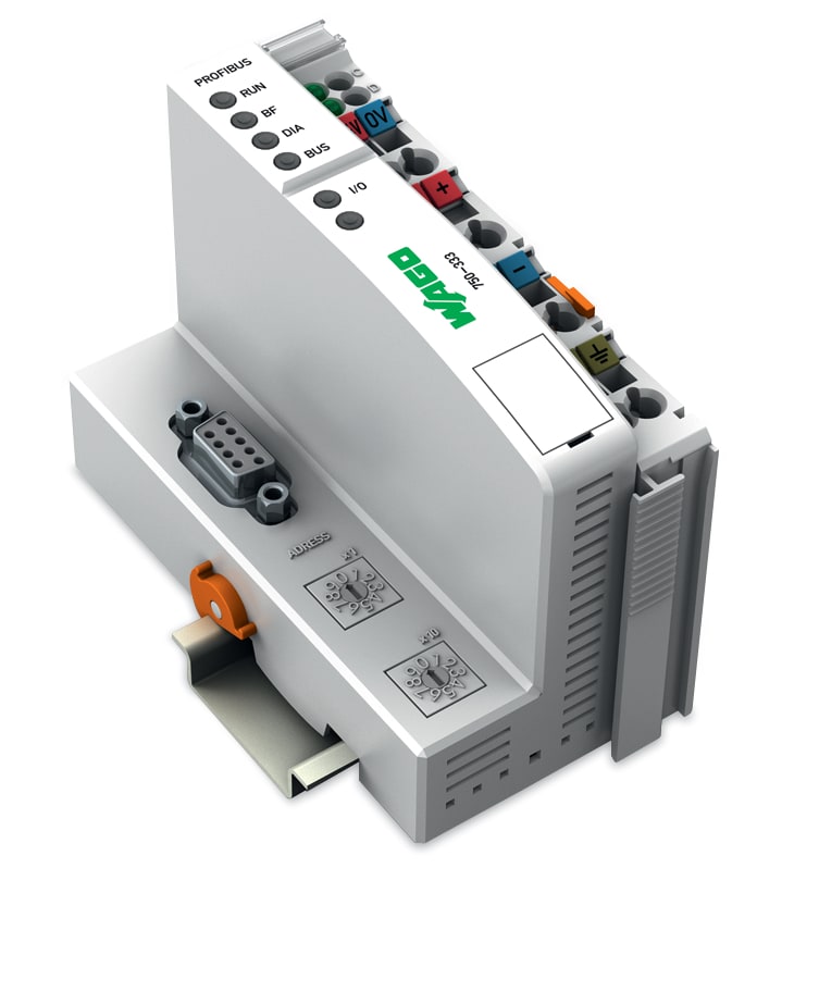 WAGO ELETTRONICA - Accoppiatore fieldbus PROFIBUS DP.2ª generazione.12 MBd.grigio chiaro 750-333