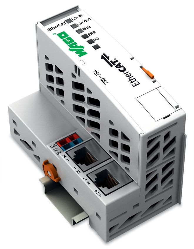 WAGO ELETTRONICA - Accoppiatore fieldbus EtherCAT.grigio chiaro 750-354