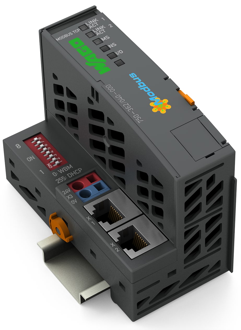 WAGO ELETTRONICA - Accoppiatore fieldbus Modbus TCP.4ª generazione.Estrema