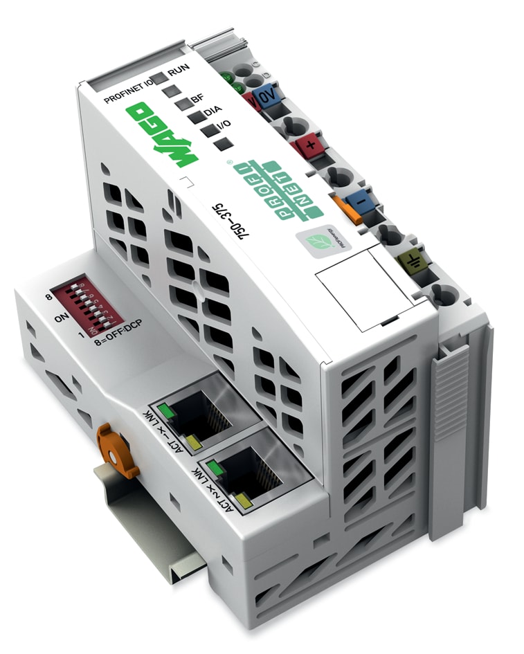 WAGO ELETTRONICA - Accoppiatore fieldbus PROFINET.3ª generazione.Avanzato.grigio chiaro 750-375