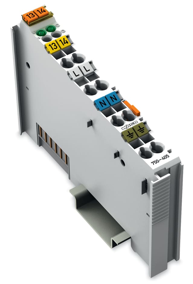 WAGO ELETTRONICA - Ingresso digitale a 2 canali.230 V AC.grigio chiaro