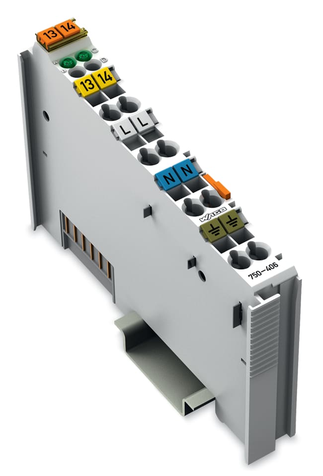WAGO ELETTRONICA - Ingresso digitale a 2 canali.120 V AC.grigio chiaro