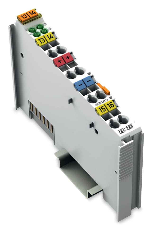 WAGO ELETTRONICA - Ingresso digitale a 4 canali.24 V DC.3 ms.grigio chiaro 750-408/025-000