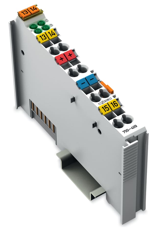 WAGO ELETTRONICA - Ingresso digitale a 4 canali.24 V DC.0,2 ms.grigio chiaro