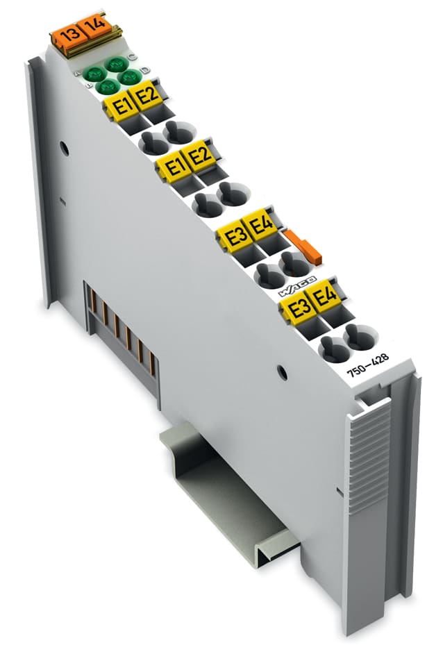 WAGO ELETTRONICA - Ingresso digitale a 4 canali.42 V AC/V DC.20 ms.grigio chiaro