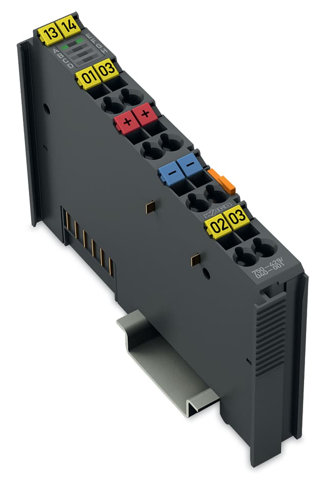 WAGO ELETTRONICA - Ingresso digitale a 2 canali.60 V DC.3 ms.grigio scuro